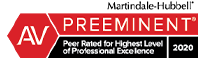 Martindale-Hubbell | AV Preeminent Peer Rated For Highest Level Of Professional Excellence 2020