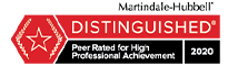 Martindale-Hubbell | Distinguished Peer Rated For High Professional Achievement | 2020