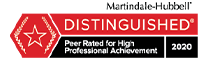 Martindale-Hubbell | Distinguished Peer Rated For High Professional Achievement | 2020